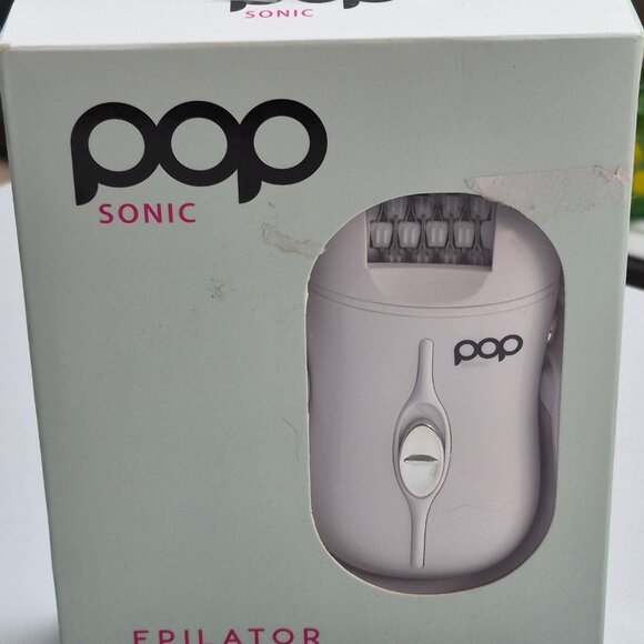 Pop Sonic Epilator Hair Removal Device - USB Rechargeable Cordless Or Corded Use - Picture 1 of 3